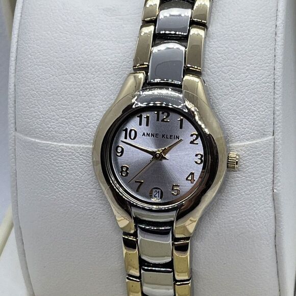 Anne Klein 10/677SVTT Women Stainless Steel Analog Dial Quartz Wrist Watch JMB29 - Picture 3 of 12